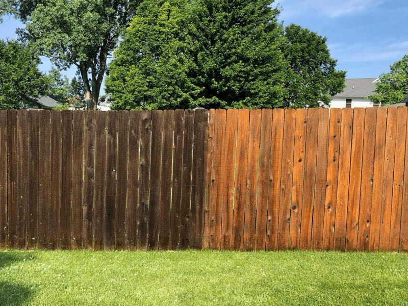 Fence Staining in Denton